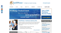 Desktop Screenshot of etfstore.com