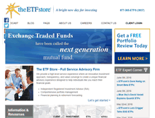 Tablet Screenshot of etfstore.com